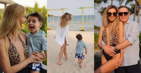 Kolejne wakacje Izabeli Janachowskiej: zabawa z synem, czułości z mężem i sesja na plaży w panterkowym stroju (ZDJĘCIA)