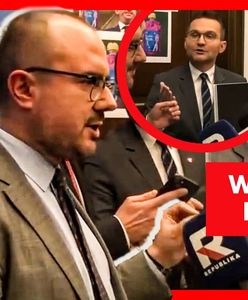 Sceny pod biurem KO w Sejmie. Politycy PiS kontra poseł Witczak