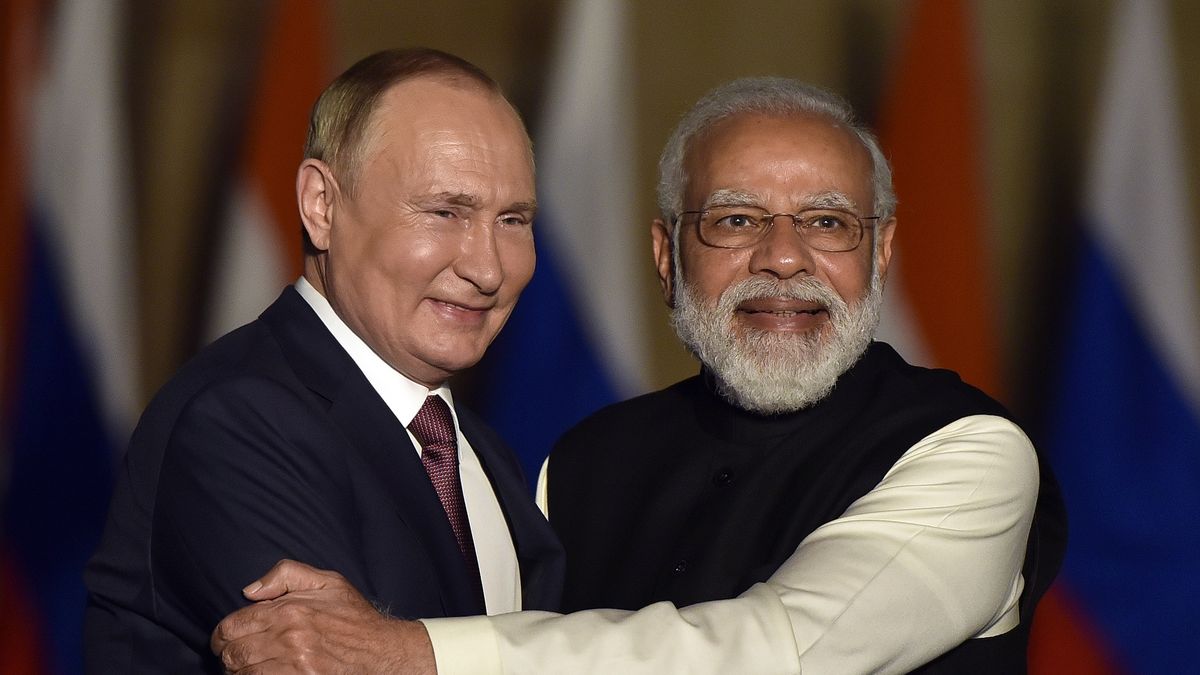 Władimir Putin i Narenda Modi. Do kolejnego spotkania obu przywódców dojdzie w Uzbekistanie