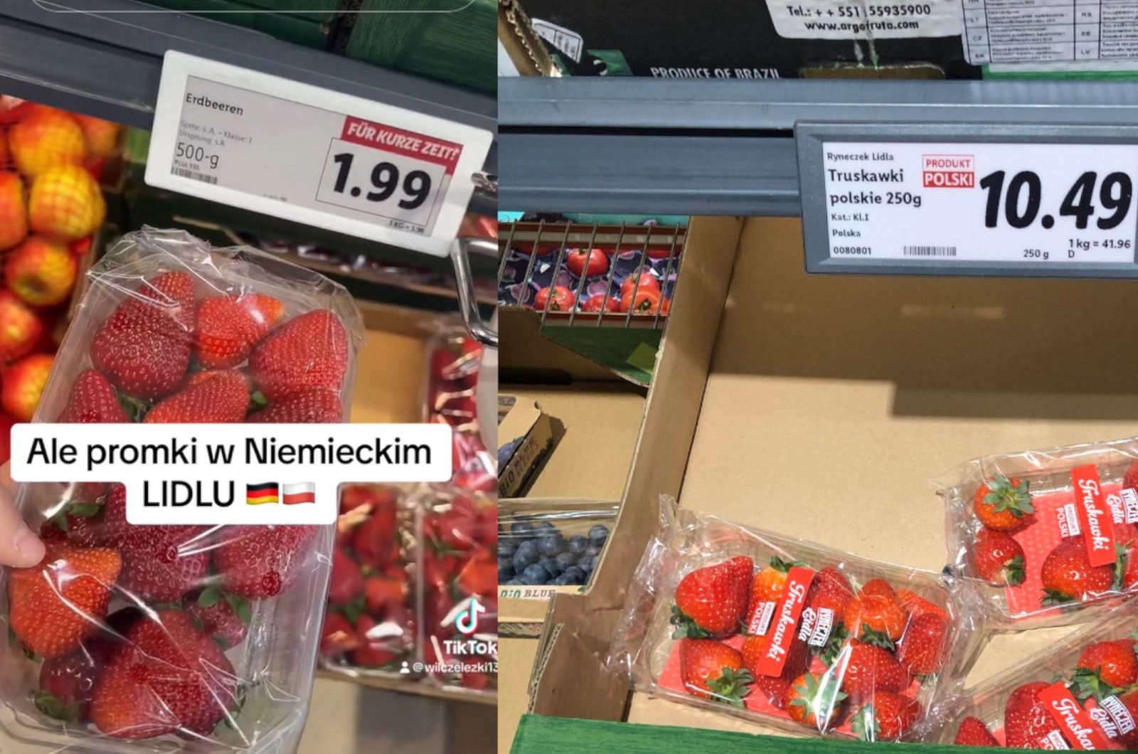 Polka poszła do Lidla w Niemczech. Te same produkty. Spójrzcie na ceny