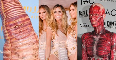 Królewna Fiona, dżdżownica, staruszka... Heidi Klum udowodniła, że jest KRÓLOWĄ Halloween. Zobaczcie jej kultowe przebrania (ZDJĘCIA)