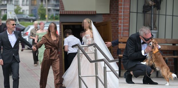 Rafał Brzozowski wziął ślub. Krzysztof Gojdź wpadł w towarzystwie psa, a Marcin Mroczek z nową ukochaną. Kto jeszcze się zjawił? (ZDJĘCIA)