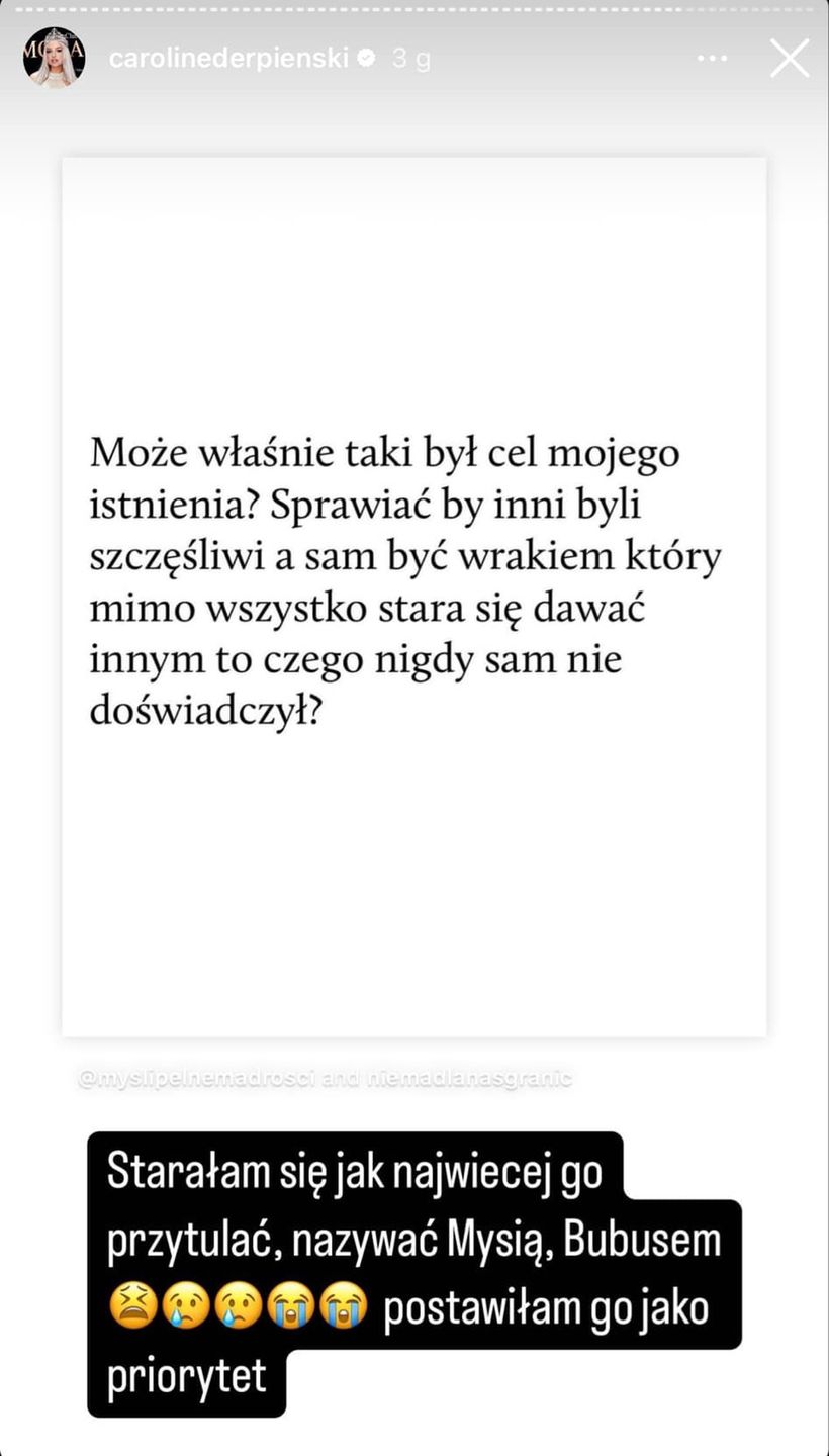 Derpienski publikuje kolejne posty o relacji z ekspartnerem
