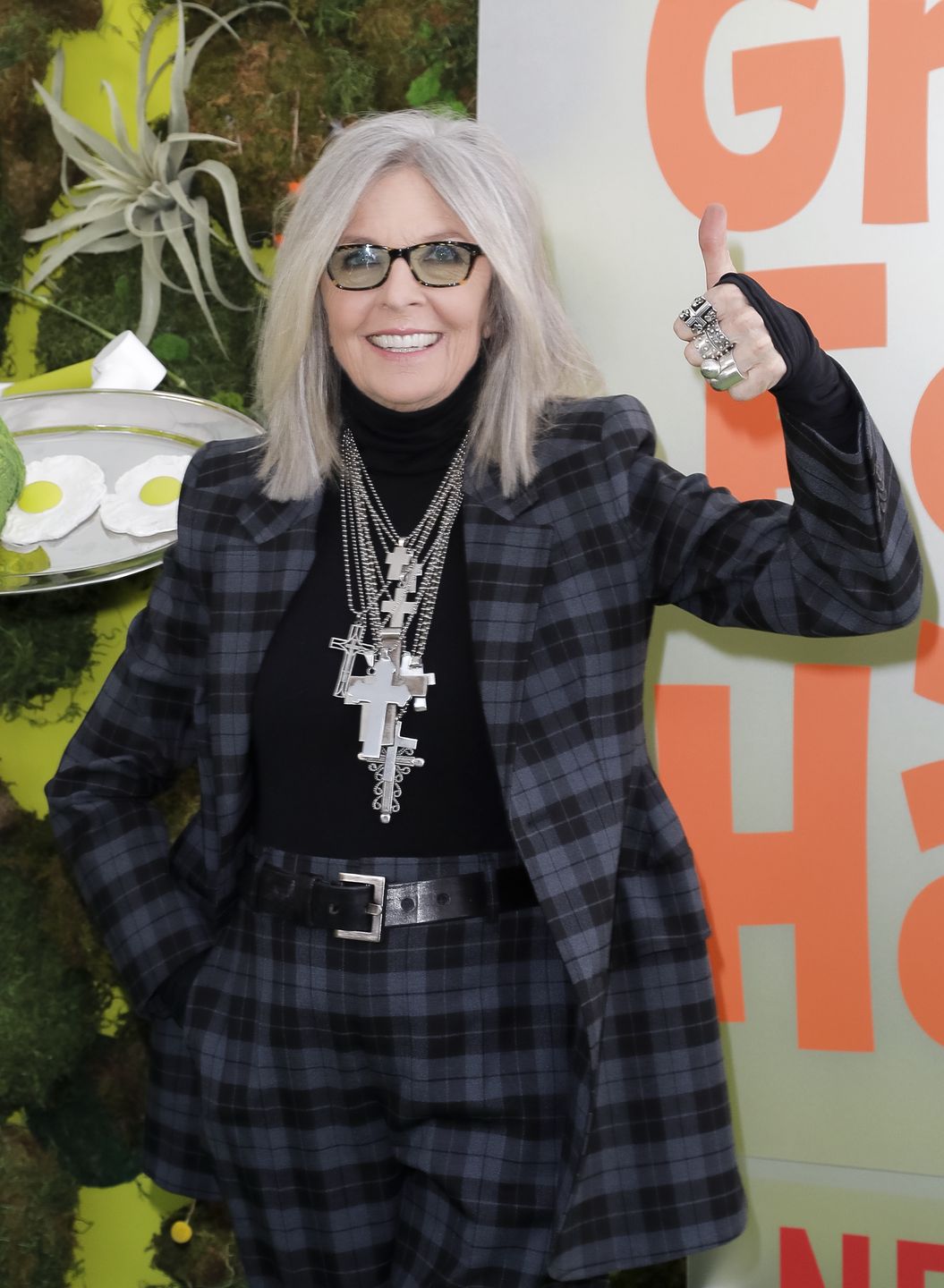 LOS ANGELES, CALIFORNIA - NOVEMBER 03: Diane Keaton attends the premiere of Netflix's "Green Eggs And Ham" at Hollywood American Legion on November 03, 2019 in Los Angeles, California. (Photo by Tibrina Hobson/Getty Images)