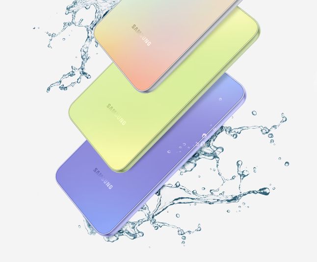 Grafika zapowiadająca nową serię Galaxy A