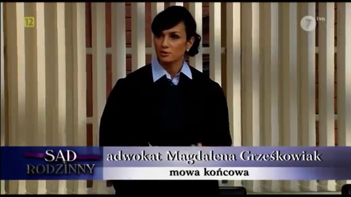 Magdalena Grześkowiak zaistniała w "Sądzie rodzinnym"