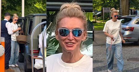 TYLKO NA PUDELKU: Naturalna Martyna Wojciechowska MELDUJE SIĘ w Sopocie. Pod hotel przyjechała furą za pół miliona złotych (ZDJĘCIA)