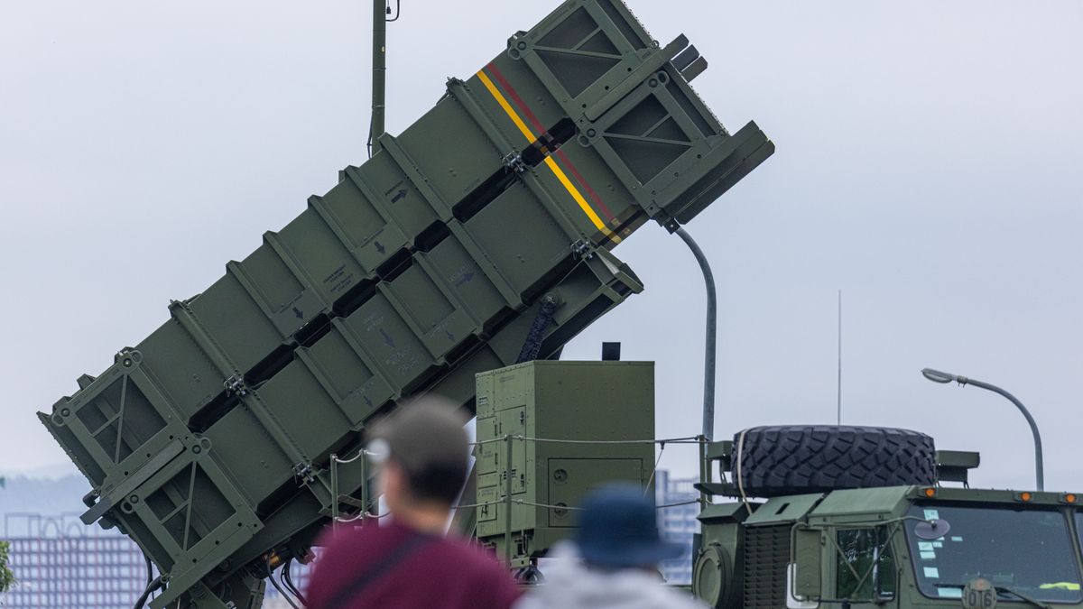 TAIPEI, TAIWAN - JULY 14: Taiwan's Patriot air defense system is deployed at a park during the Han Kuang drill on July 14, 2025 in Taipei, Taiwan. Taiwan’s annual Han Kuang military exercise kicks off on July 9, as the island steps up preparations against a potential invasion by China. Touted as the largest and longest iteration to date, this year’s drill will span around 10 days—roughly double the length of last year’s exercise.  (Photo by Annabelle Chih/Getty Images)