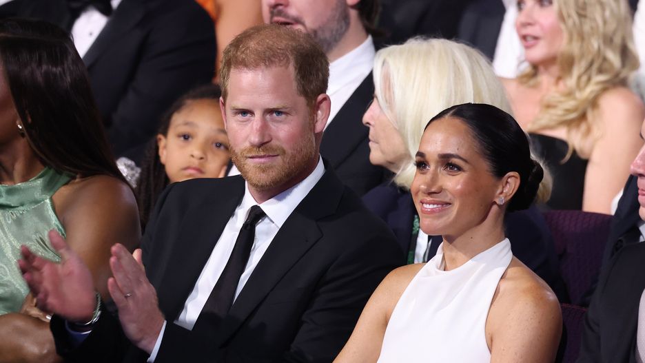 The 2024 ESPY Awards - Show
HOLLYWOOD, CALIFORNIA - JULY 11: (Exclusive Coverage) (L-R) Prince Harry, Duke of Sussex and Meghan, Duchess of Sussex attend the 2024 ESPY Awards at Dolby Theatre on July 11, 2024 in Hollywood, California. (Photo by Kevin Mazur/Getty Images for W+P)
Kevin Mazur
bestof, topix