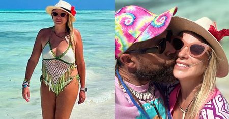 Odziana w bikini Maria Sadowska tonie w objęciach męża podczas wakacji na Zanzibarze. "Oszałamiające piękno!"
