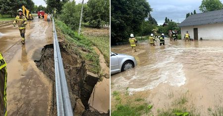 Ulewne deszcze pod Lublinem. Woda zalała prywatne posesje