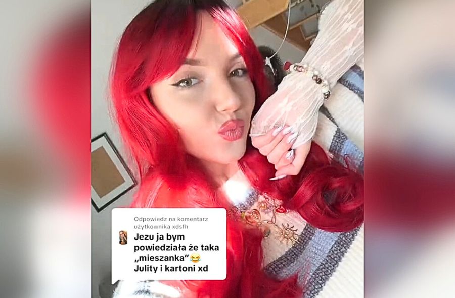 Tiktokerka wyglądająca jak Kartonii
