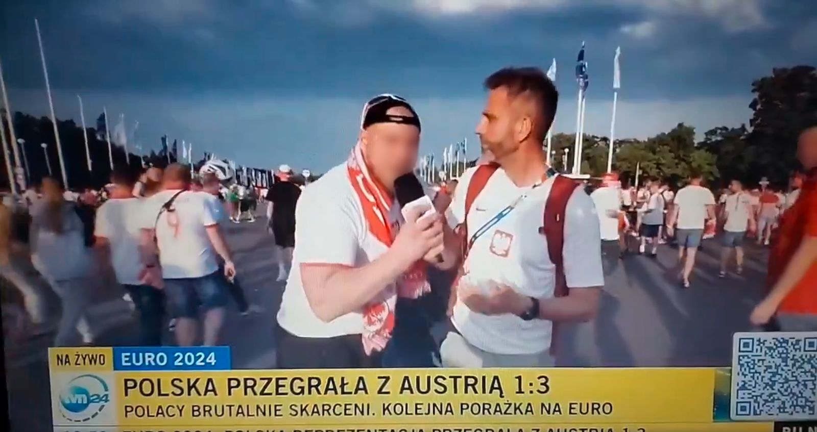 Wpadka na antenie TVN24. Kibic obrzucił Szczęsnego bluzgami. Zrobiło się gorąco