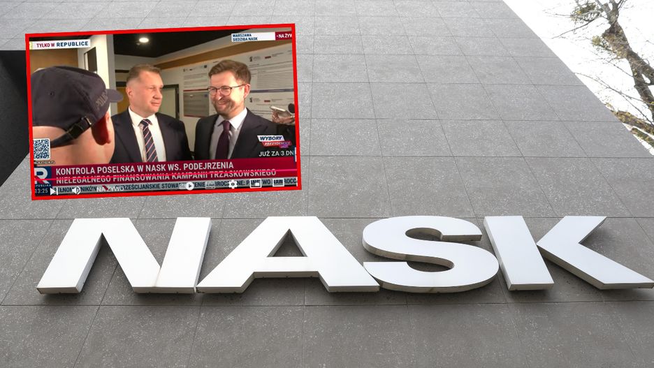 Czarnek i Śliwska w siedzibie NASK. Przyjechała policja