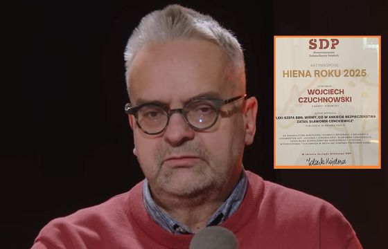 Wojciech Czuchnowski znów z Hieną Roku. Za tekst o lekach szefa BBN