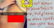 Wpadka na Snapchacie: Chciała wysłać ZDJĘCIE PIERSI chłopakowi... WYSŁAŁA JE DO SZEFA!