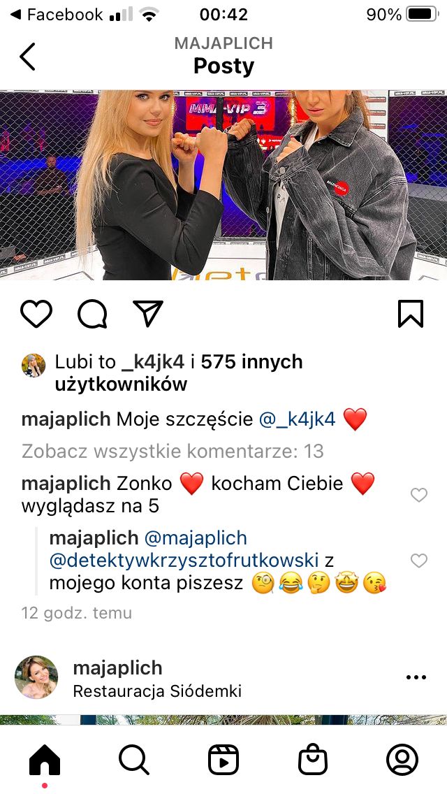 Maja Plich sama wyznaje sobie miłość na Instagramie