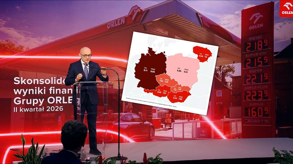 Prezes Ireneusz Fąfara podczas konferencji Orlenu