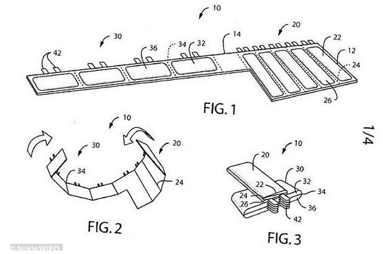 Patent Nokii na składane, elastyczne baterie