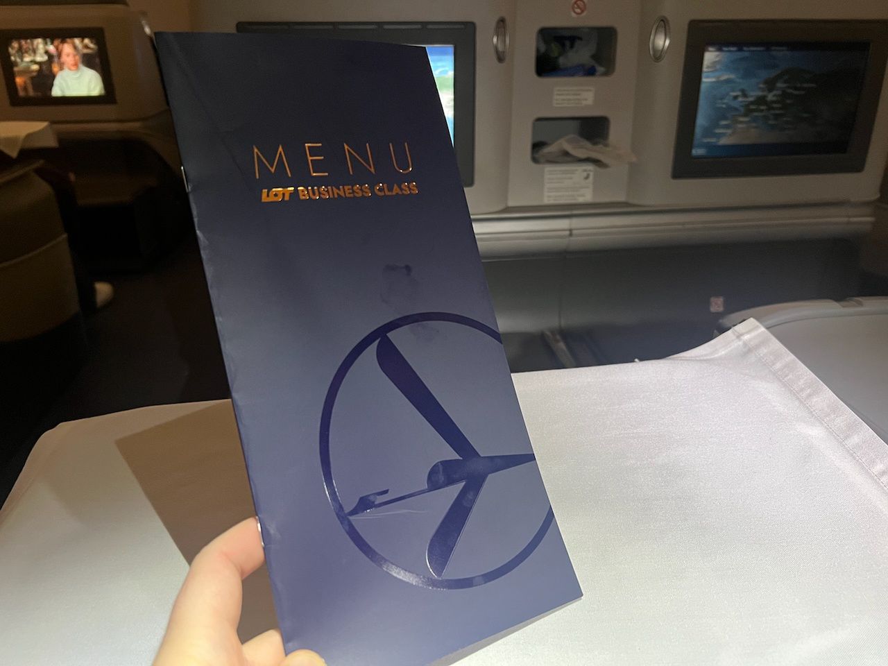 Klasa biznes LOT-u w Boeingu 787 8 Dreamliner