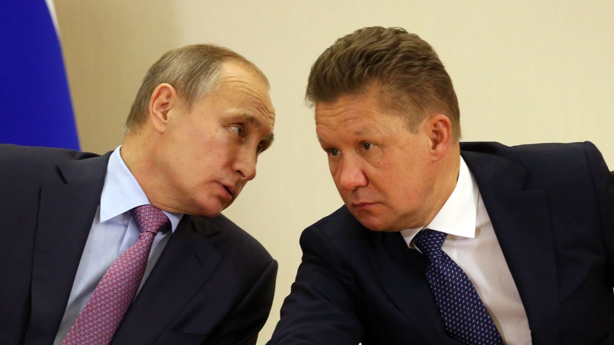 Władimir Putin i prezes Gazpromu Aleksiej Miller. Gaz z Rosji nie popłynie już do Łotwy