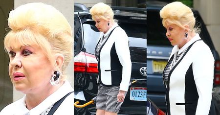 Dostojna Ivana Trump pokazuje zgrabne łydki podczas przechadzki