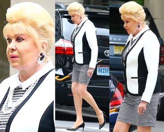 Dostojna Ivana Trump pokazuje zgrabne łydki podczas przechadzki