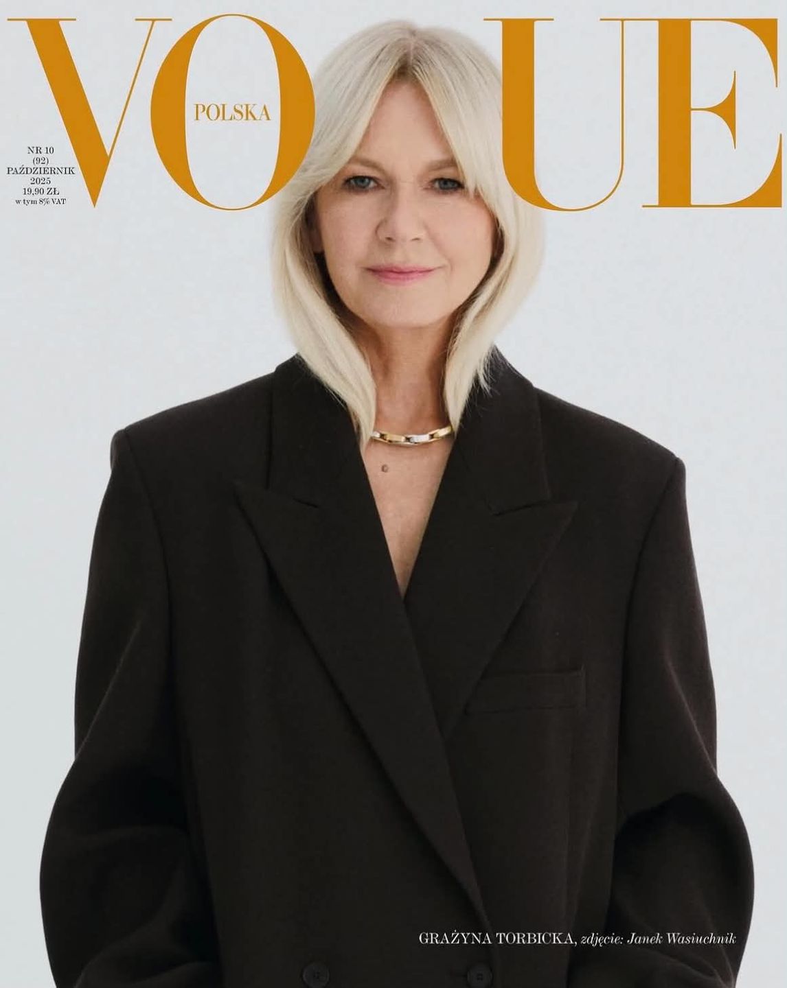 Okładka "Vogue'a" z Grażyną Torbicką