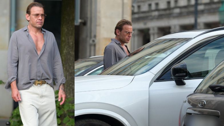 Dawid Woliński wcina jagodziankę na mieście