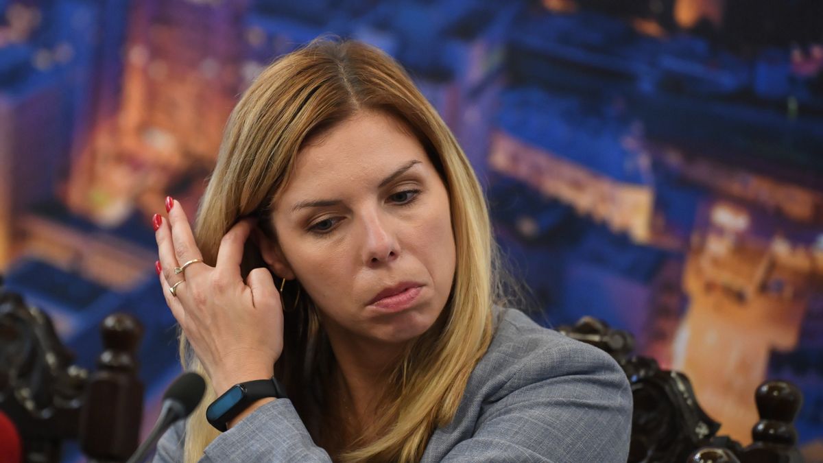 Rzeszów, 06.08.2021. Pełnomocnik ministra rozwoju, pracy i technologii do spraw inwestycji i Zielonego Ładu Anna Kornecka podczas spotkania poświęconego rządowemu planowi rozwoju Polski Ład, 6 bm. w rzeszowskim ratuszu. (jm) PAP/Darek Delmanowicz