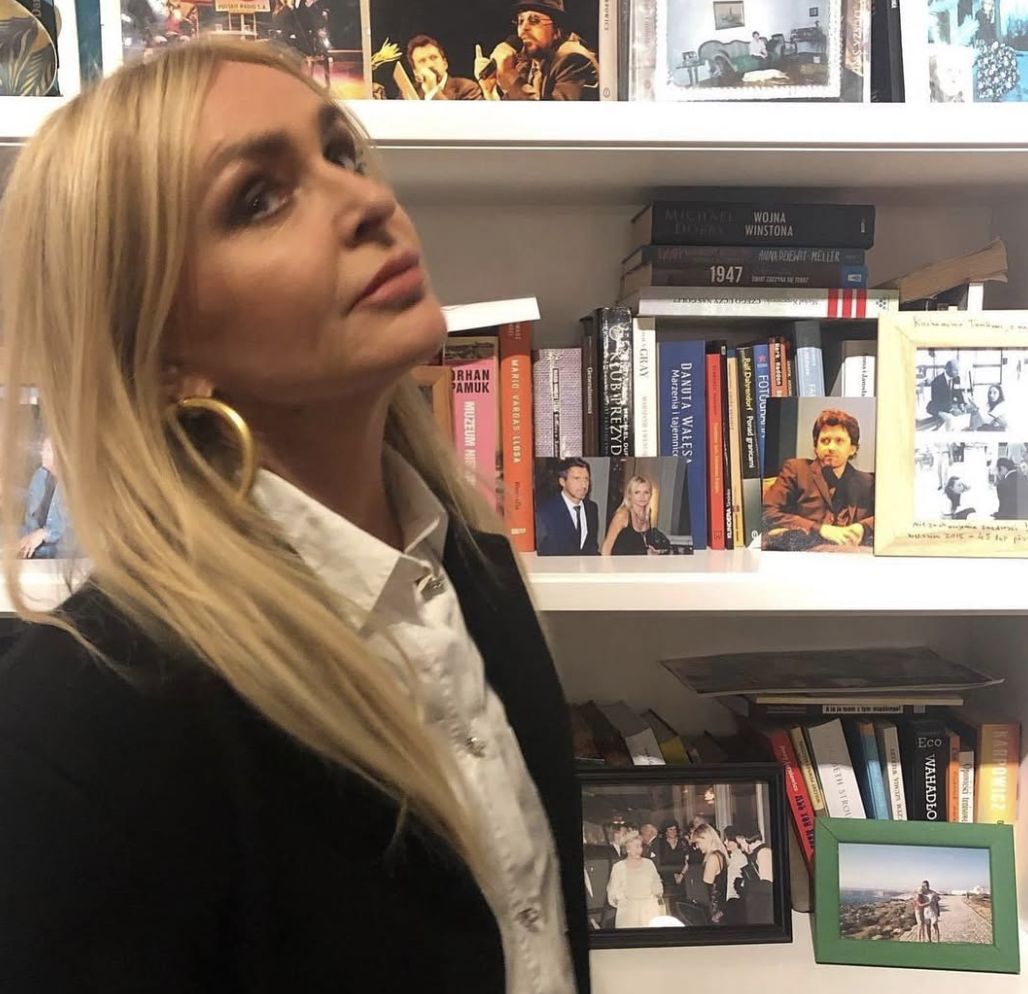 Monika Olejnik w swoim mieszkaniu