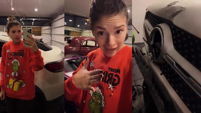 "Dramat Klaudii Halejcio w willi za 9 milionów": Ukochany celebrytki ROZWALIŁ jej mercedesa za ponad 200 tysięcy złotych (FOTO)