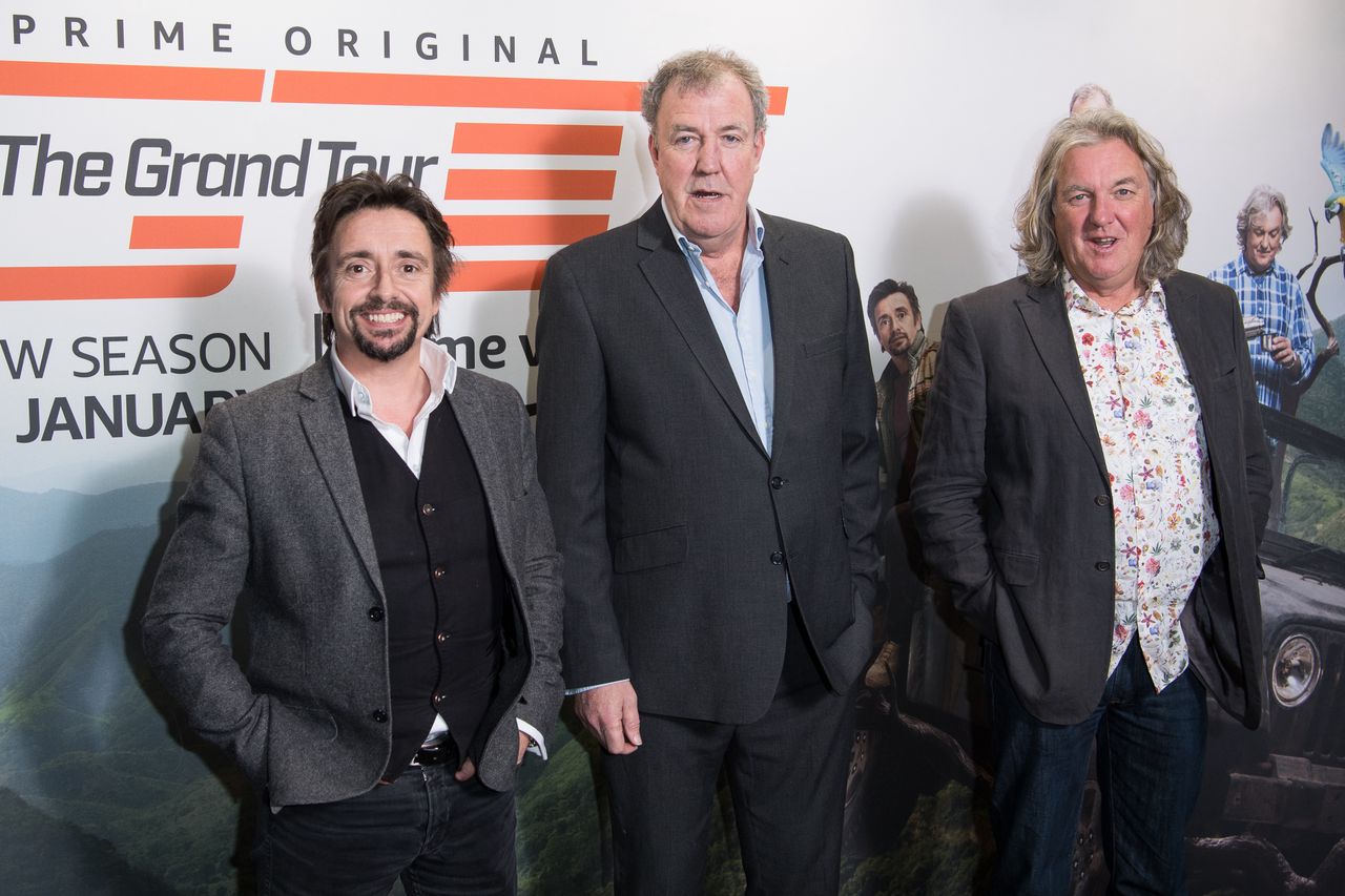 Gospodarze 'The Grand Tour'. Od lewej Richard Hammond, Jeremy Clarkson i James May 