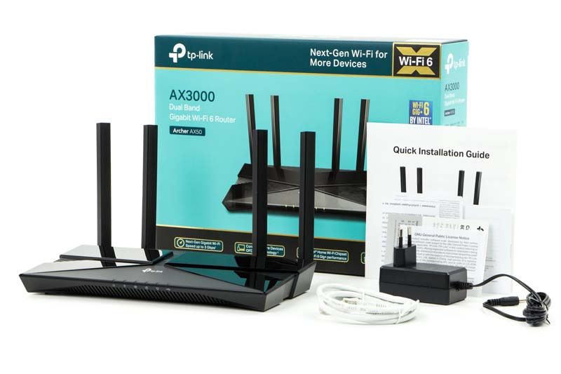 TP-Link Archer AX50 - Zawartość opakowania
