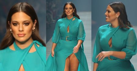 Ashley Graham pokazała majtki na australijskim wybiegu