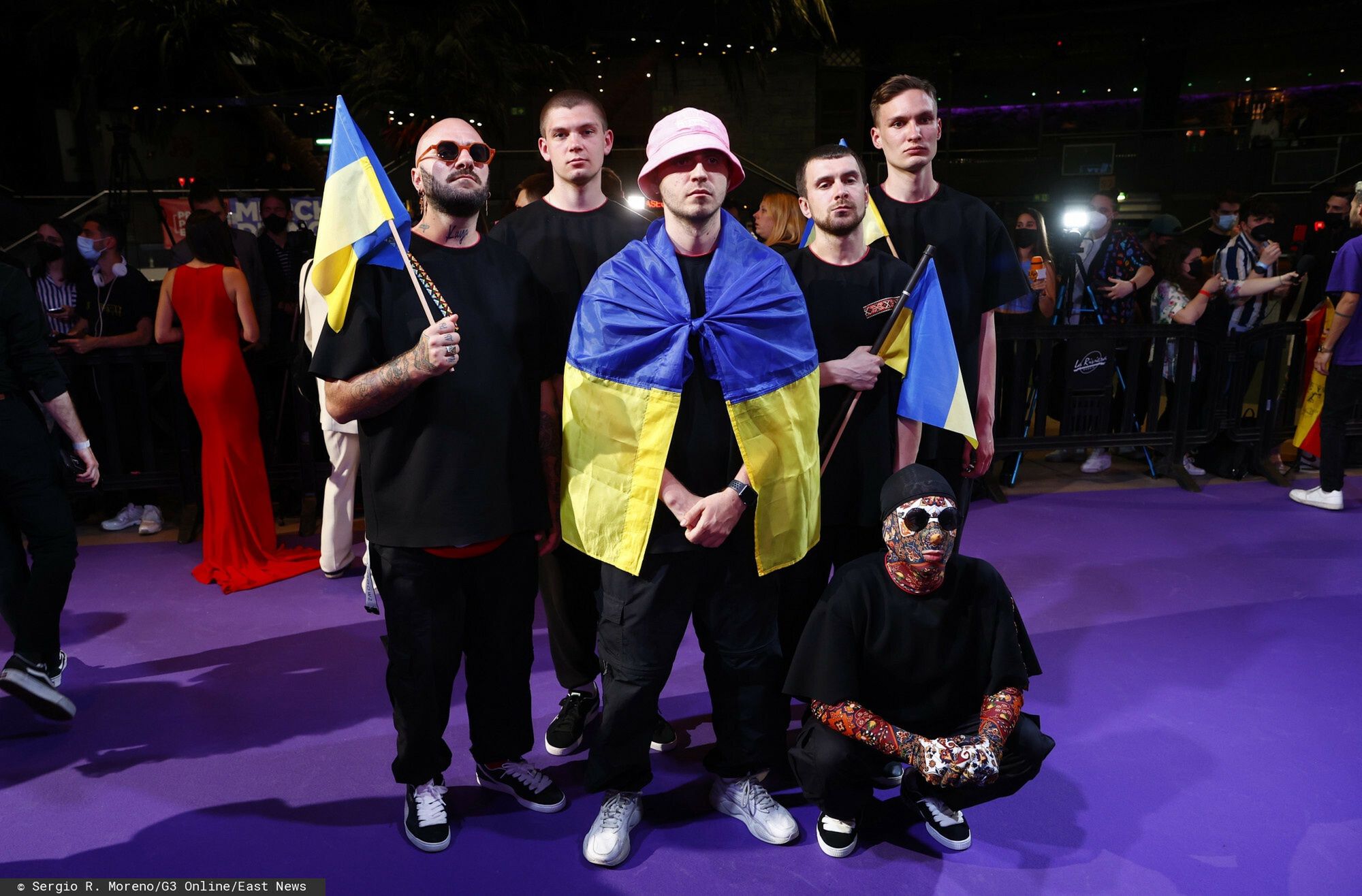 Artyści na przedeurowizyjnej imprezie w Madrycie