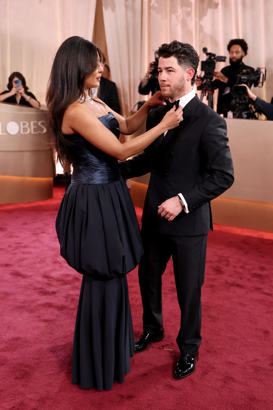 Nick Jonas i Priyanka Chopra na Złotych Globach 2026