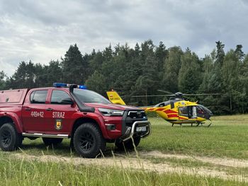 Lasocin: Wypadek w lesie przy wycinaniu drzewa