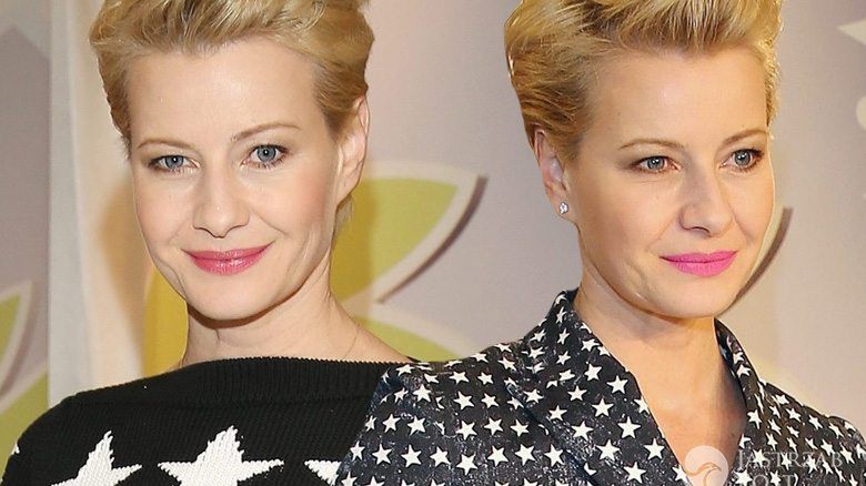 Małgorzata Kożuchowska na pokazie mody w centrum Bonarka