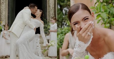 Klaudia Halejcio opublikowała FILM ZE ŚLUBU! Celebrytka postawiła na rozmach: kilka sukienek, łzy i balanga nad basenem... (WIDEO)