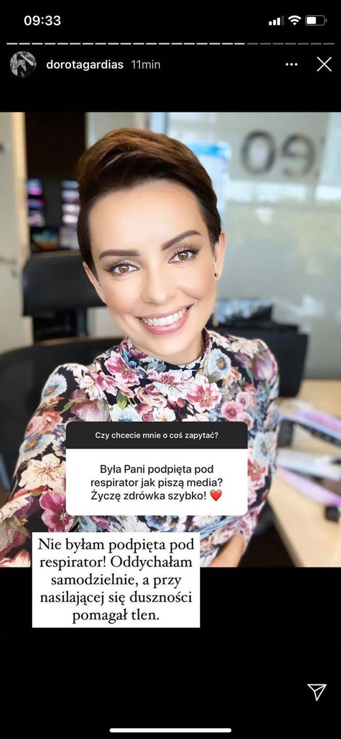 Dorota Gardias opowiada o swoim stanie zdrowia
