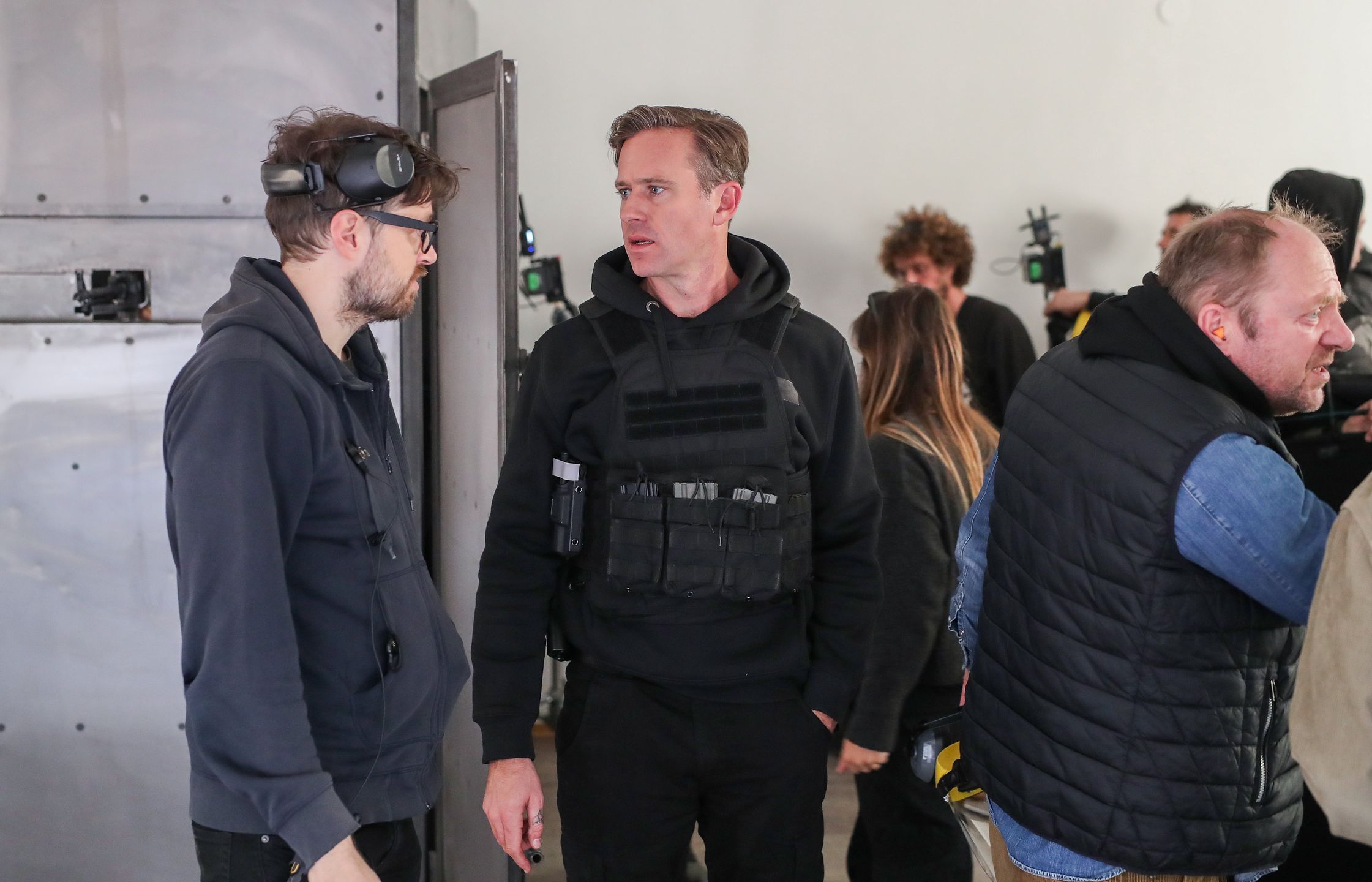  Armie Hammer na planie filmu
