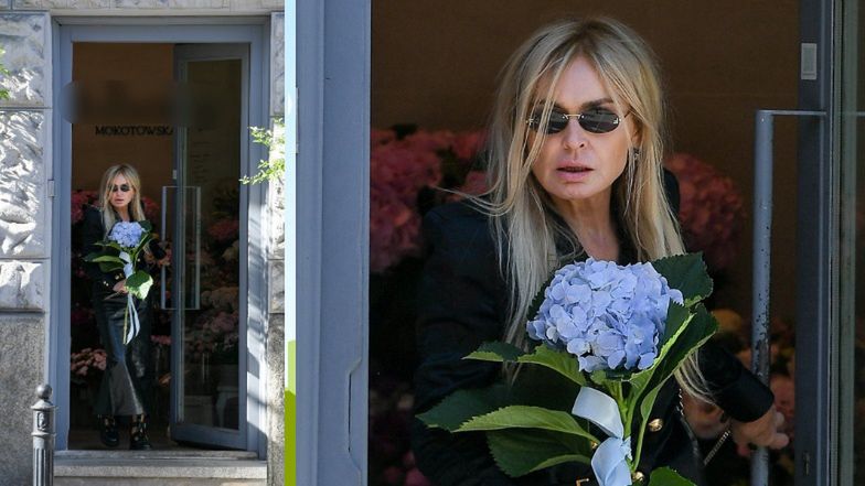 Monika Olejnik przechadza się po Warszawie uzbrojona w markowe dodatki