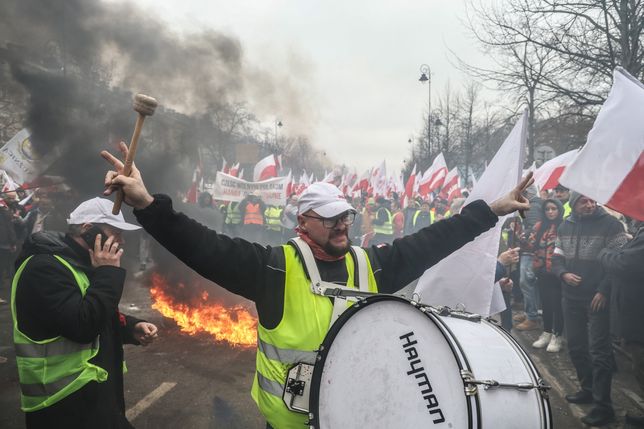 06.03.2024. Demonstracja rolników w Warszawie