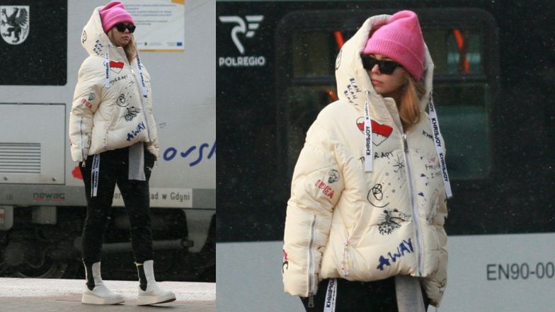 Sandra Kubicka spóźniła się na pociąg