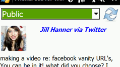 FriendFeed w telefonie z Windows Mobile 1