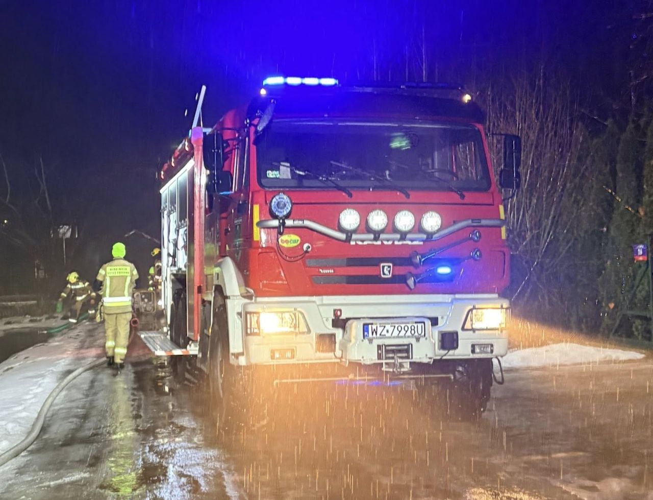 Spadł z ok. 3 metrów. Nietypowa akcja ratunkowa na poligonie w Wyciążkowie