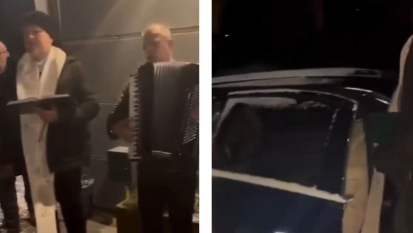 Poświęcenie maybacha na Podlasiu