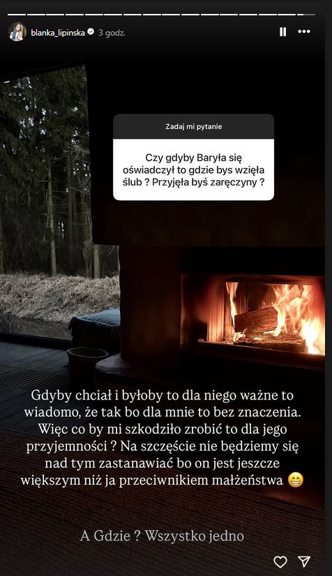 Blanka Lipińska o zaręczynach i ślubie