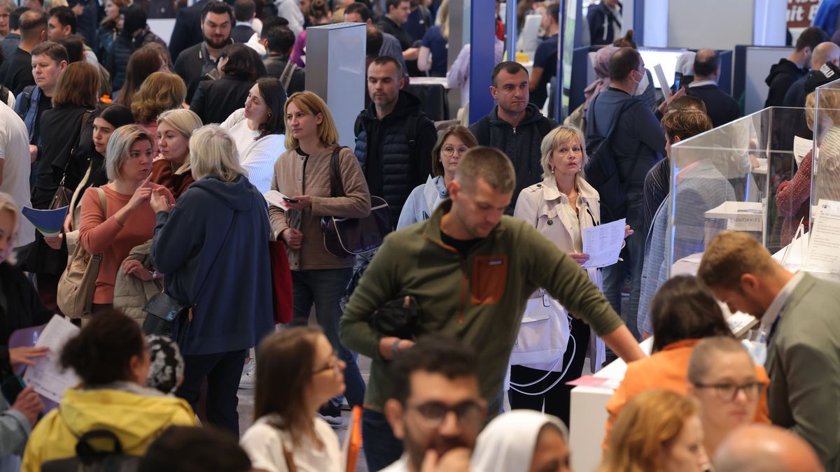 Targi pracy dla migrantów i uchodźców. Berlin, październik 2023 r.